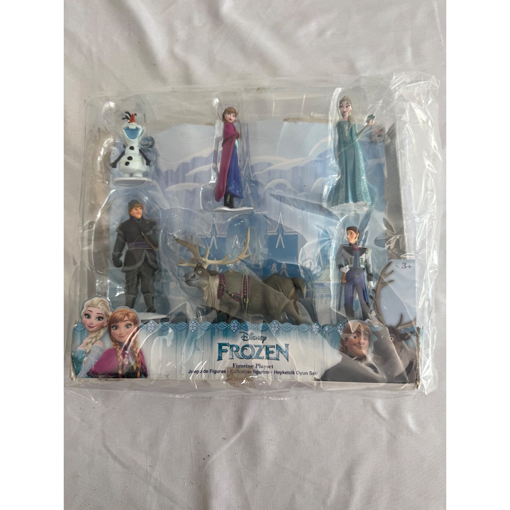 Disney Frozen Figurine Playset 6 Piece Figure Set Elsa Anna Olaf Sven Hans NEW